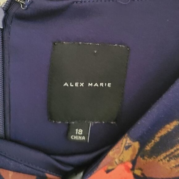 Alex Marie Floral  Sheath Dress sz 18 - Picture 5 of 5